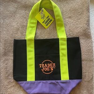 Trader Joe's Black and Purple Mini Bag